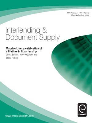 cover image of Interlending & Document Supply, Volume 33, Issue 2